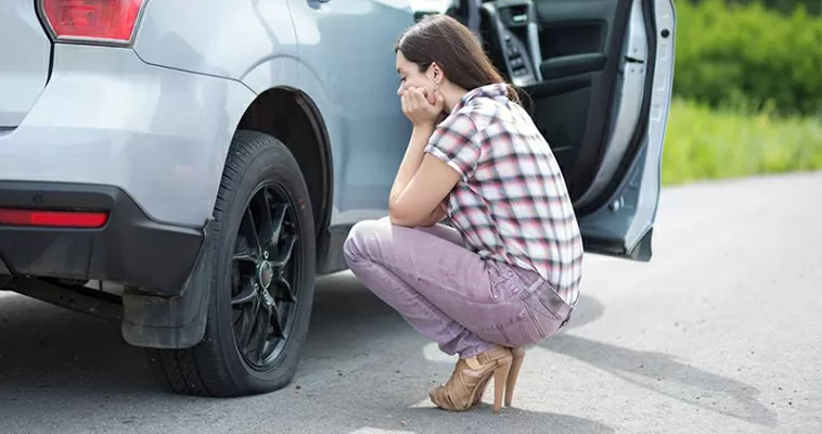 прокол колес